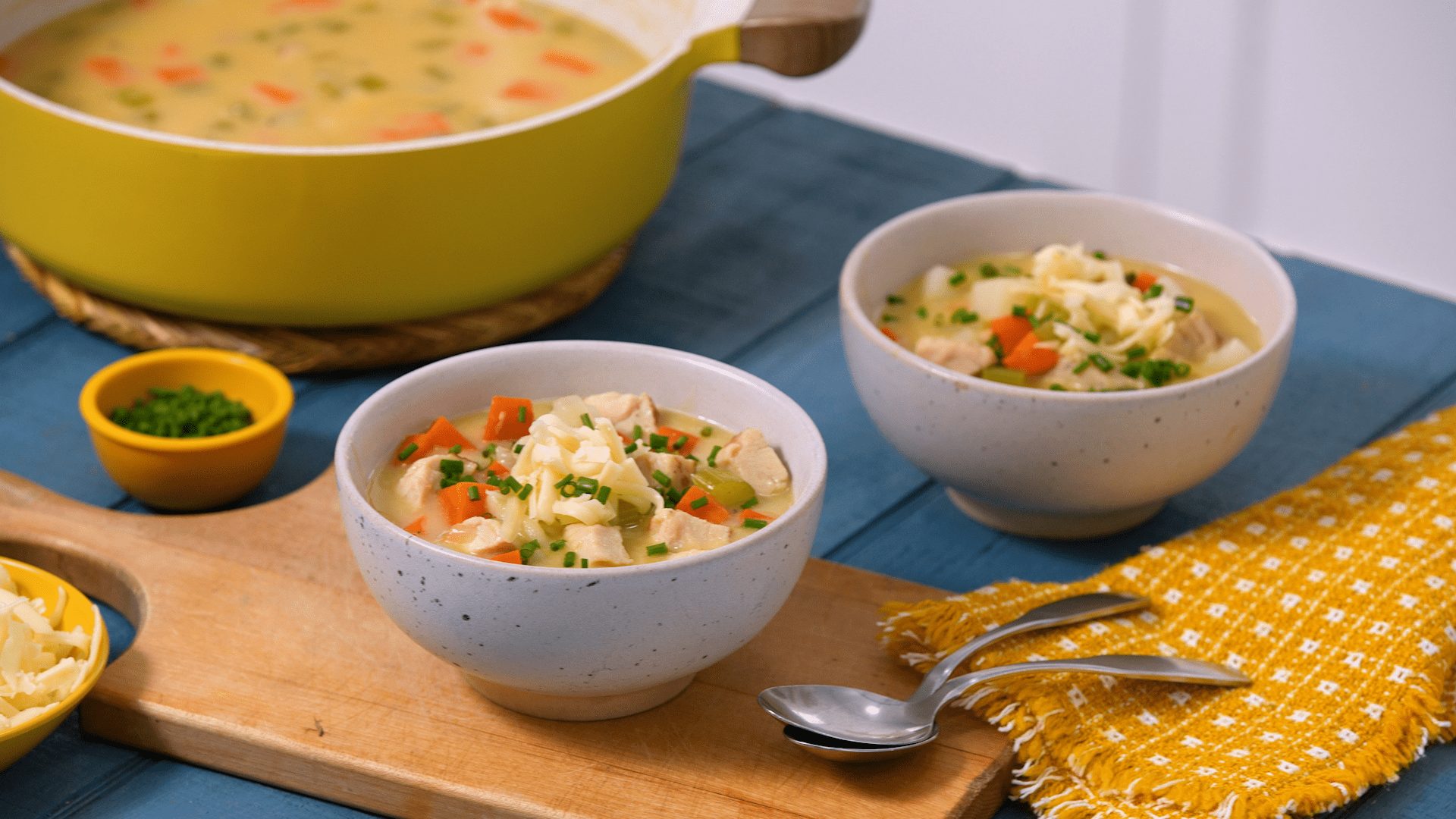Finished Creamy Chicken Potato Chowder