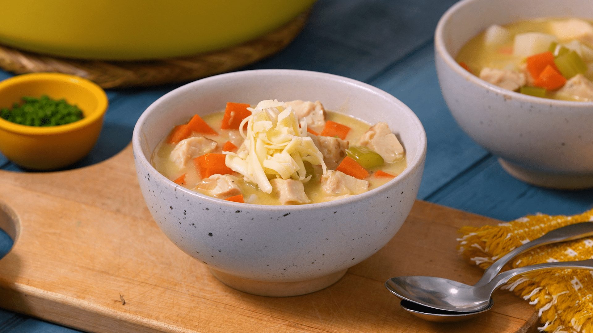 Finished Creamy Chicken Potato Chowder