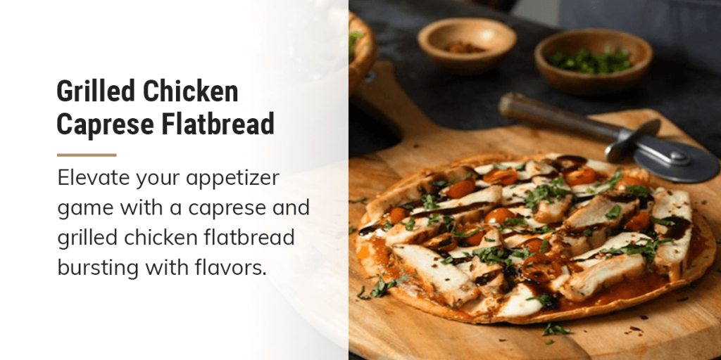 Grilled Chicken Caprese Flatbread