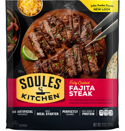 Soules Kitchen Fajita Steak packaging