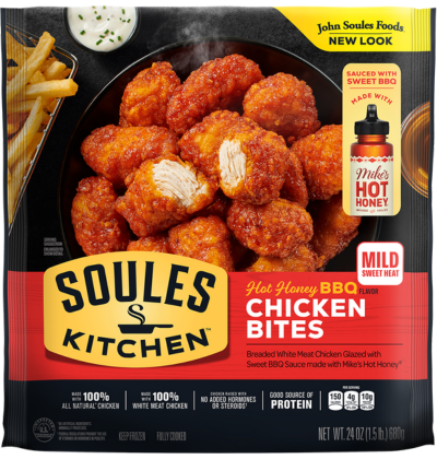Hot Honey BBQ Chicken Bites packaging