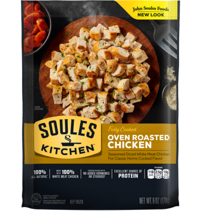 Oven roasted diced chicken packaging